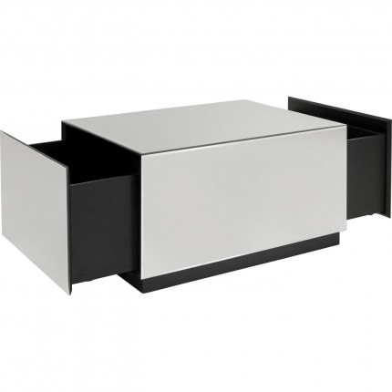 Table basse Luxury 80x60cm argent Kare Design