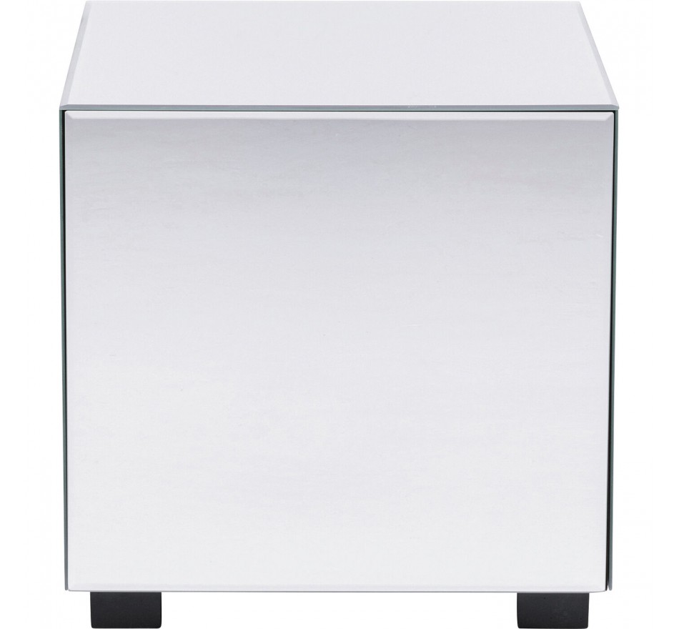 Table d'appoint Luxury 45x45cm argent 1 tiroirs Kare Design Table d'appoint Luxury 45x45cm argent 1 tiroirs Kare Design