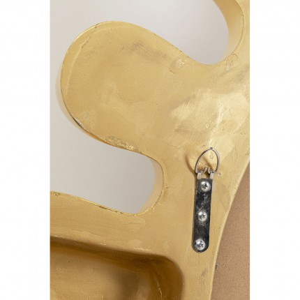 Wall Mirror Giant Drop 122x111cm gold Kare Design