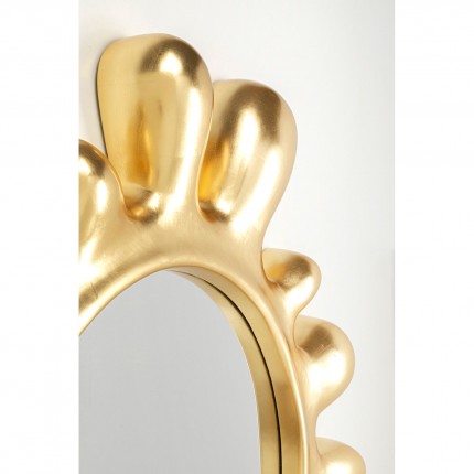 Miroir Giant Drop 122x111cm doré Kare Design