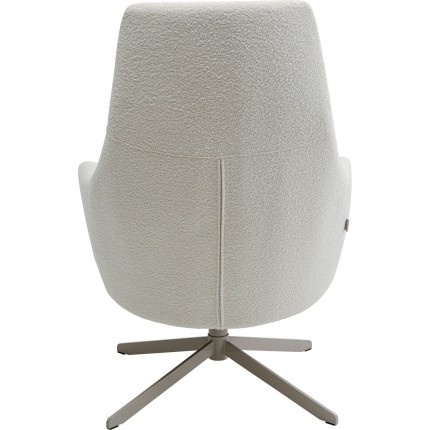 Fauteuil pivotant Mimi crème Kare Design