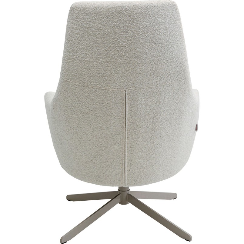 Fauteuil pivotant Mimi crème