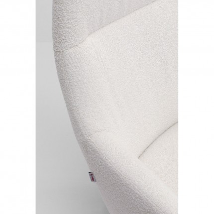 Fauteuil pivotant Mimi crème Kare Design