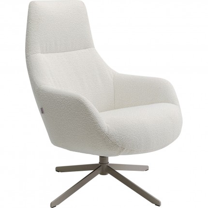Fauteuil pivotant Mimi crème Kare Design