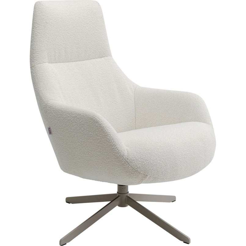 Fauteuil pivotant Mimi crème
