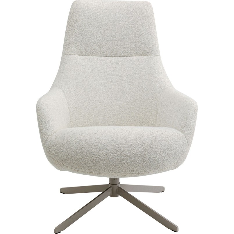 Fauteuil pivotant Mimi crème