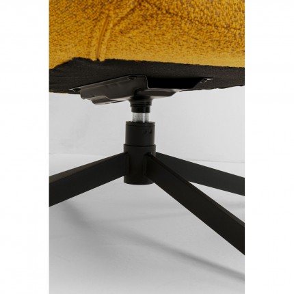 Fauteuil pivotant Mimi jaune Kare Design