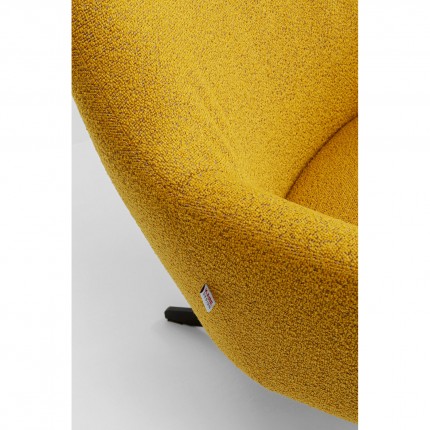 Fauteuil pivotant Mimi jaune Kare Design
