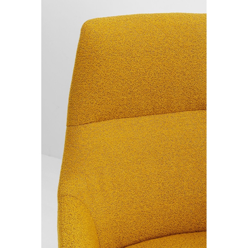 Fauteuil pivotant Mimi jaune