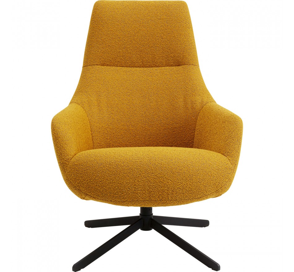 Fauteuil pivotant Mimi jaune Kare Design Fauteuil pivotant Mimi jaune Kare Design