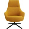 Fauteuil pivotant Mimi jaune