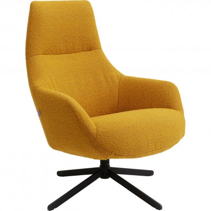 Fauteuil pivotant Mimi jaune Kare Design