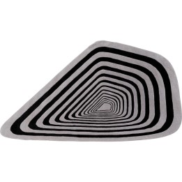 Carpet Electric Diamond 240x170cm black and white Kare Design