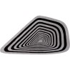 Tapis géométrique noir et blanc -  Electric Diamond - Kare Design