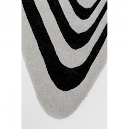 Carpet Electric Diamond 240x170cm black and white Kare Design