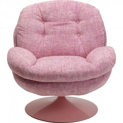Fauteuil pivotant Cosy rose Kare Design