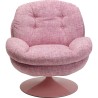 Fauteuil pivotant Cosy rosa