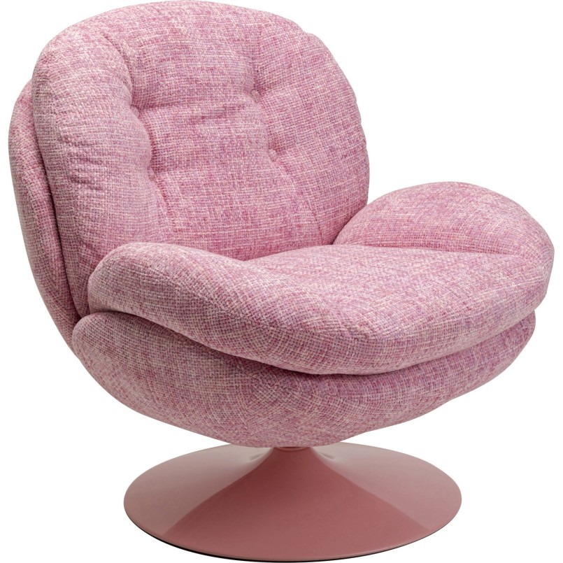 Fauteuil pivotant Cosy rosa