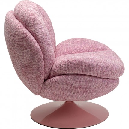 Fauteuil pivotant Cosy rose Kare Design