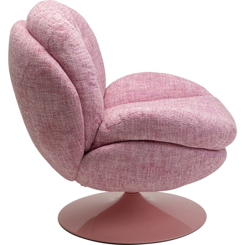 Fauteuil pivotant Cosy rosa