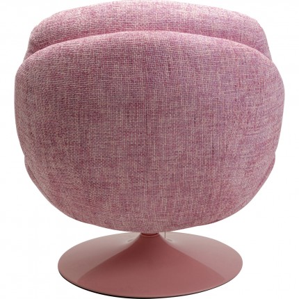 Fauteuil pivotant Cosy rose Kare Design