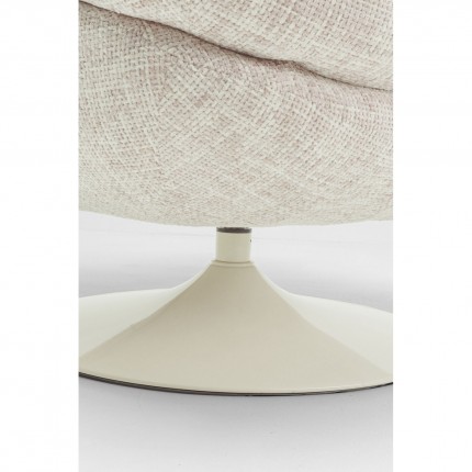 Fauteuil pivotant Cosy beige Kare Design