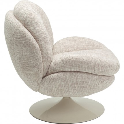 Fauteuil pivotant Cosy beige Kare Design