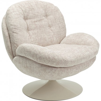 Fauteuil pivotant Cosy beige Kare Design