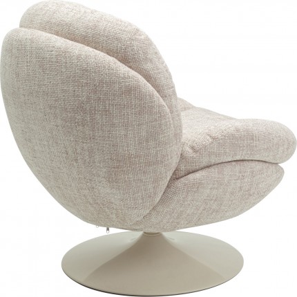 Fauteuil pivotant Cosy beige Kare Design