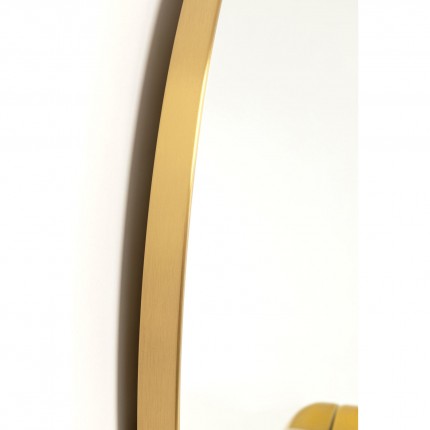 Miroir lèvres dorées 100cm Kare Design