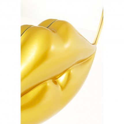 Miroir lèvres dorées 100cm Kare Design