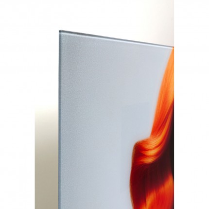 Tableau en verre femme bijoux 100x100cm Kare Design