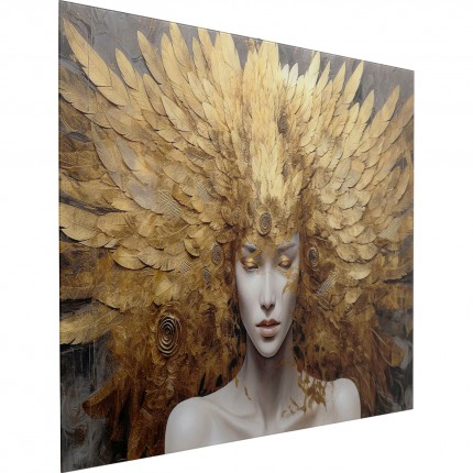 Tableau en verre femme céleste 120x80cm Kare Design