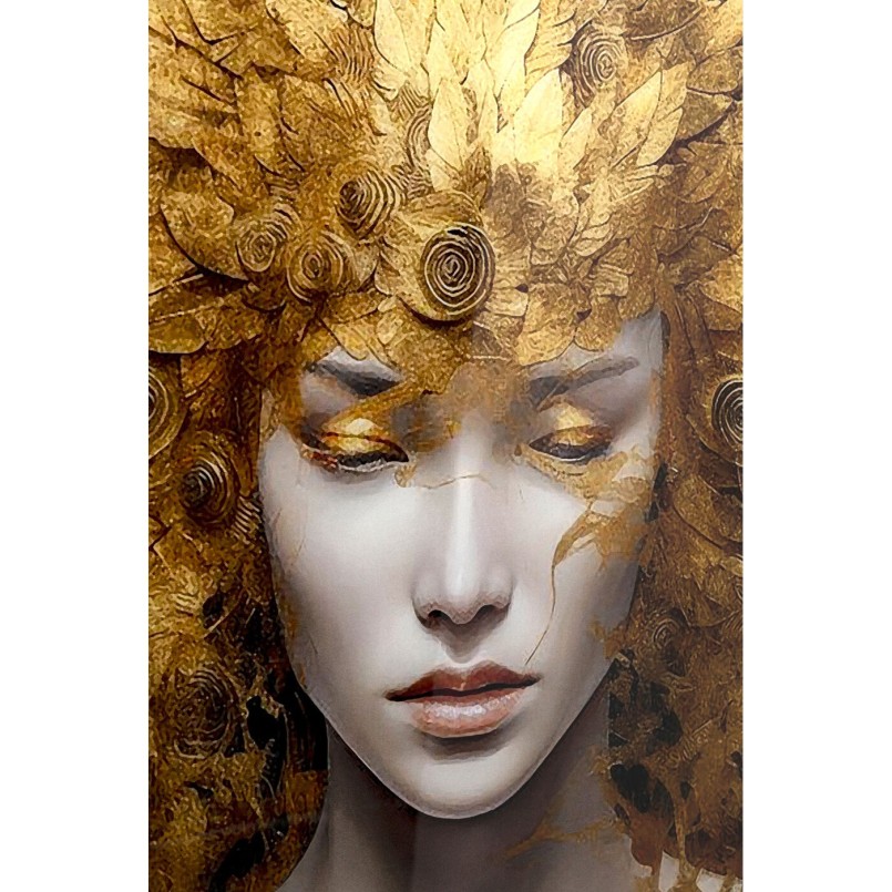Glass Picture celestial woman 120x80cm Kare Design