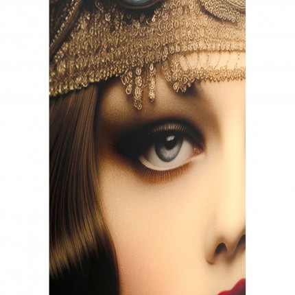 Tableau en verre femme art 100x100cm Kare Design