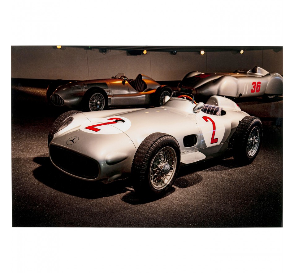 Tableau en verre voitures de courses 120x80cm Kare Design Tableau en verre voitures de courses 120x80cm Kare Design