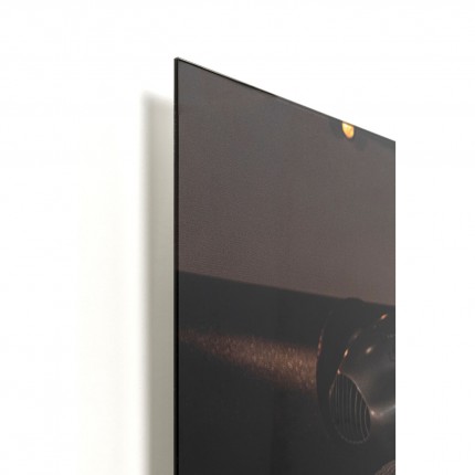 Tableau en verre voitures de courses 120x80cm Kare Design