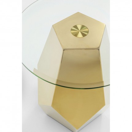 Table d'appoint Ricchezza 45cm dorée Kare Design