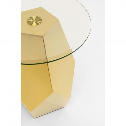 Table d'appoint Ricchezza 45cm dorée Kare Design