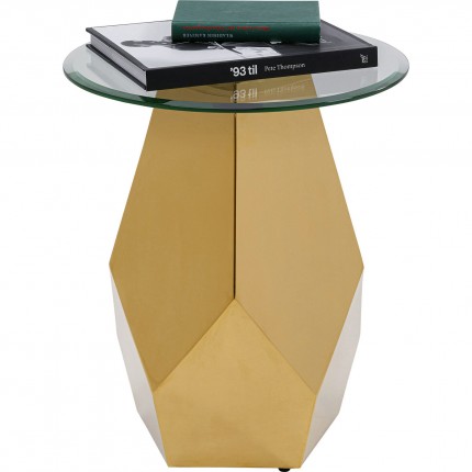 Table d'appoint Ricchezza 45cm dorée Kare Design