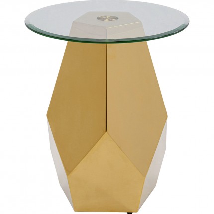 Table d'appoint Ricchezza 45cm dorée Kare Design