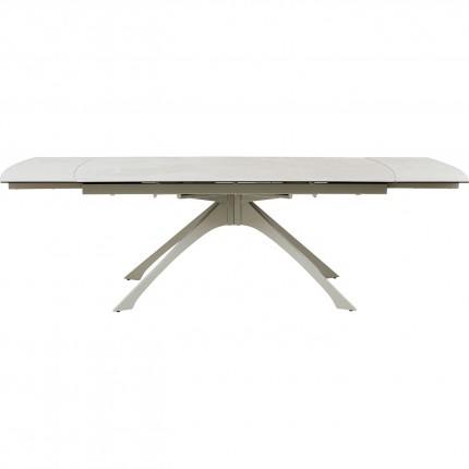 Table à rallonges Lana 260x90cm beige Kare Design