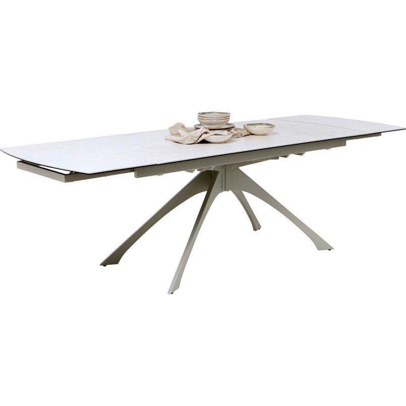 Table à rallonges Lana greige 180(40+40)x90cm