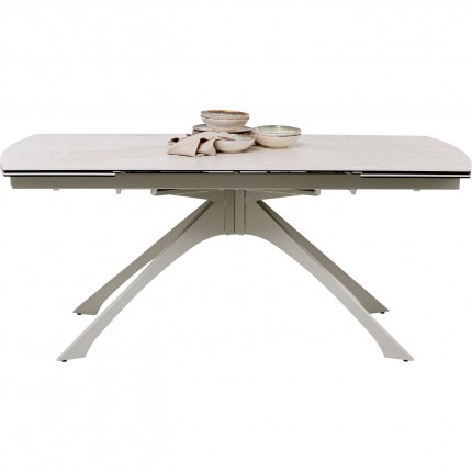 Table à rallonges Lana 260x90cm beige Kare Design