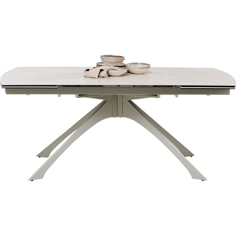Table à rallonges Lana greige 180(40+40)x90cm