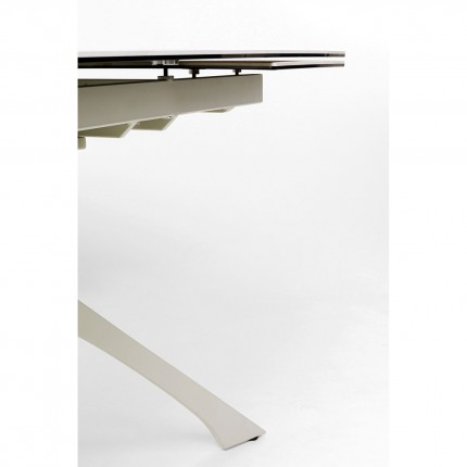 Table à rallonges Lana 260x90cm beige Kare Design