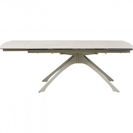 Table à rallonges Lana 260x90cm beige Kare Design