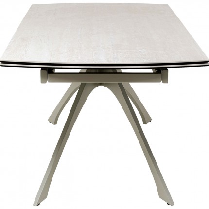 Table à rallonges Lana 260x90cm beige Kare Design