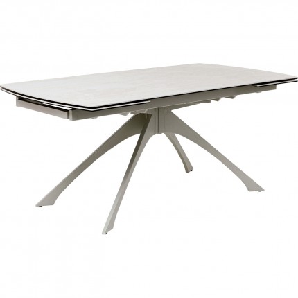 Table à rallonges Lana 260x90cm beige Kare Design