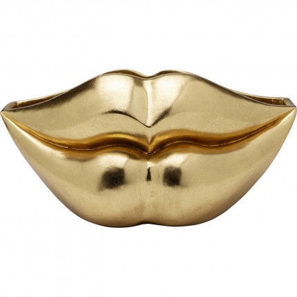 Vase lèvres doré Kare Design